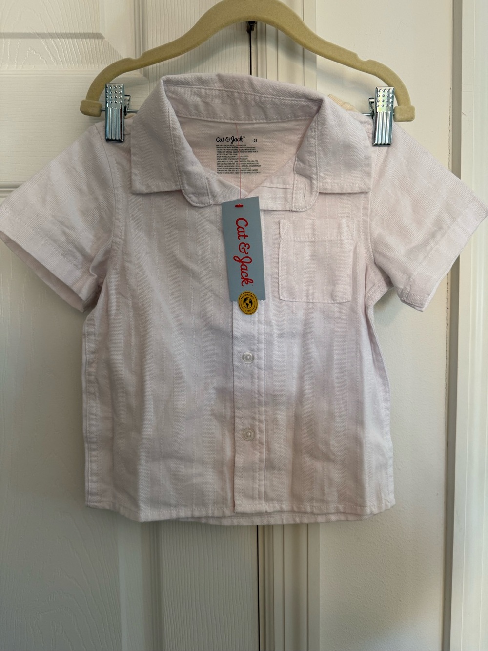 Cat & Jack Toddler Short-Sleeve Button Front Shirt - and Blaze T-Shirt Size 2T